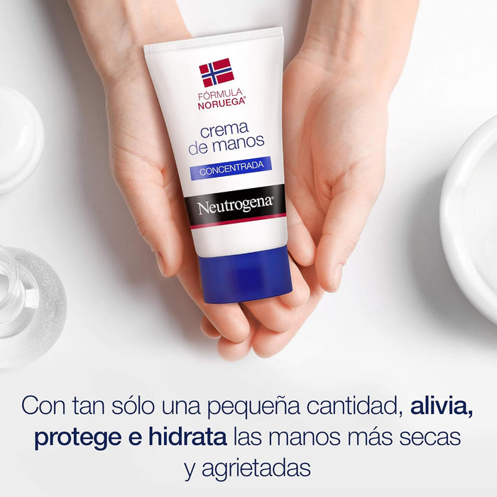 Neutrogena Duplo Crema de Manos Concentrada con Perfume (2x50ml). El tratamiento de reparación intensiva para manos secas y agrietadas, ahora en un pack ahorro de dos unidades. Neutrogena - extra