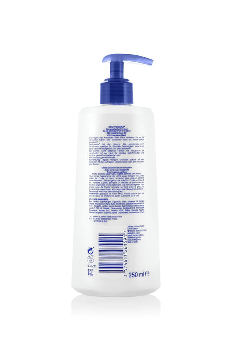 Neutrogena Fórmula Noruega Aceite en Loción, 250ml. La solución definitiva para la piel seca, con una fórmula que combina la hidratación profunda de una loción con el poder nutritivo de los aceites. Neutrogena - pack