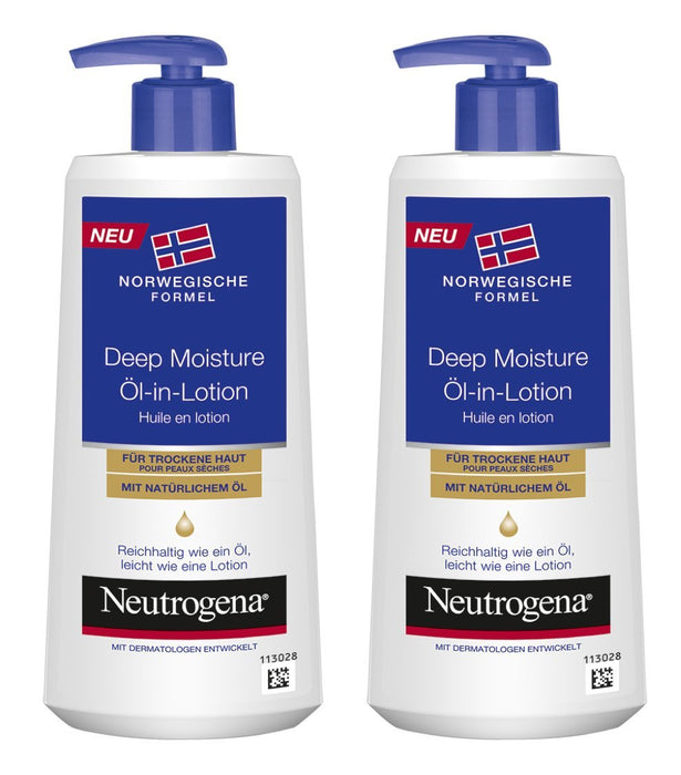 Neutrogena Fórmula Noruega Aceite en Loción, 250ml. La solución definitiva para la piel seca, con una fórmula que combina la hidratación profunda de una loción con el poder nutritivo de los aceites. Neutrogena - detalle