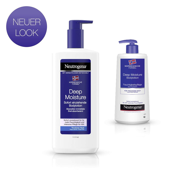 Neutrogena Fórmula Noruega Loción Corporal Hidratación Profunda, Formato Ahorro 400ml. El cuidado diario definitivo para la piel seca, con un práctico dosificador para una hidratación duradera. Neutrogena - presentacion