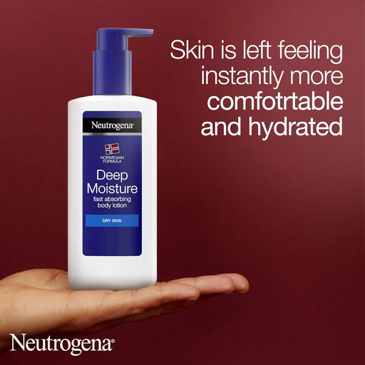 Neutrogena Fórmula Noruega Loción Corporal Hidratación Profunda, Formato Ahorro 400ml. El cuidado diario definitivo para la piel seca, con un práctico dosificador para una hidratación duradera. Neutrogena - pack
