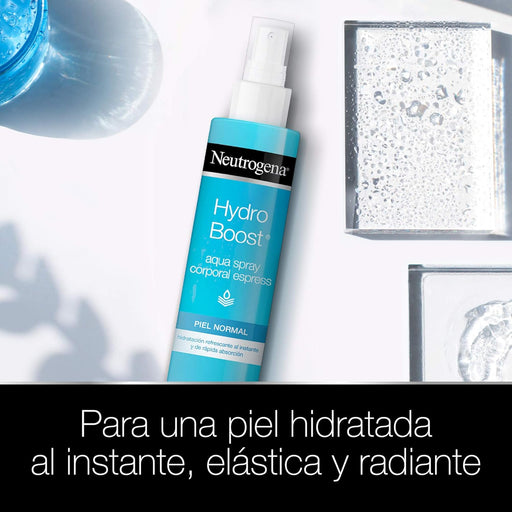 Neutrogena Hydro Boost Aqua Spray Corporal Express, 200ml. Hidratación facial avanzada ahora para tu cuerpo, con ácido hialurónico para una piel elástica y radiante al instante. Neutrogena - pack