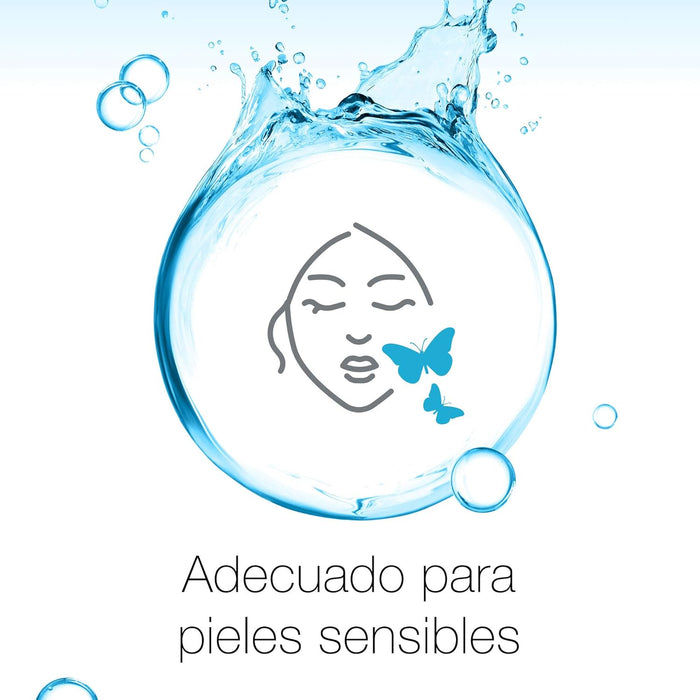 Neutrogena Hydro Boost Leche Limpiadora en Gel, 200ml. Un limpiador facial 2 en 1 que elimina el maquillaje y las impurezas a la vez que hidrata la piel gracias al ácido hialurónico. Neutrogena - lateral