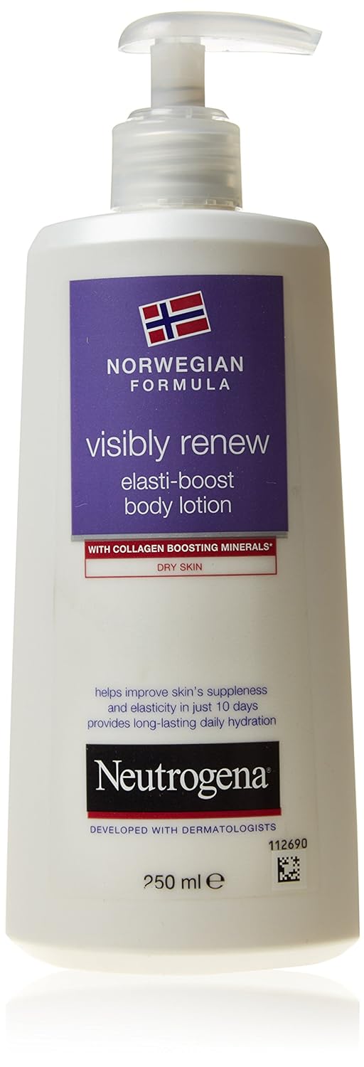 Neutrogena Visibly Renew Loción Corporal Elasticidad Intensa 250 ml. Hidratación profunda para piel seca que ayuda a mejorar la flexibilidad y el tono de la piel. Neutrogena - frontal
