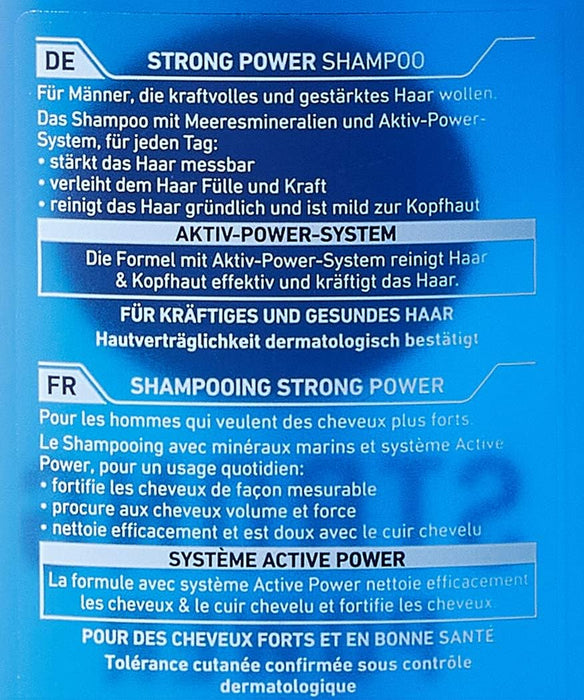 Champú NIVEA MEN Strong Power (250 ml). Un champú fortalecedor con minerales marinos y Active Power System para un cabello visiblemente más fuerte y con más volumen. Nivea - extra
