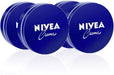 NIVEA Creme, Pack de 4 Latas de 75ml. El formato de viaje de la crema multiusos más icónica. Hidratación intensiva para llevar siempre contigo en el bolso, la maleta o el neceser. Nivea - zoom