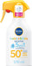 NIVEA SUN Babies & Kids Sensitive Spray Solar FP50+ (270ml): Muy alta protección para la piel delicada de bebés (desde 6 meses) y niños, aprobada por pediatras. Nivea - extra