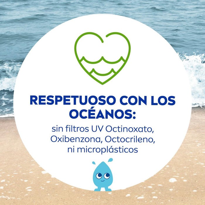 NIVEA SUN Babies & Kids Sensitive Spray Solar FP50+ (270ml): Muy alta protección para la piel delicada de bebés (desde 6 meses) y niños, aprobada por pediatras. Nivea - lateral