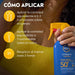 NIVEA SUN Protege & Hidrata Spray Solar FP50+ (270ml): Protección UVA/UVB muy alta para todo tipo de piel, con 48h de hidratación y fórmula sostenible. Nivea - uso