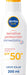 NIVEA SUN Sensitive Leche Solar Antialergias FP50+ (200ml): Muy alta protección UVA/UVB para pieles sensibles, con aloe vera que previene irritaciones y rojeces. Nivea - frontal