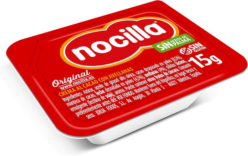 Nocilla Original, Estuche de 72 Porciones Individuales de 15g. El formato más práctico y limpio para disfrutar del sabor de siempre, sin aceite de palma y sin gluten. Ideal para hostelería y familias. Nocilla - pack
