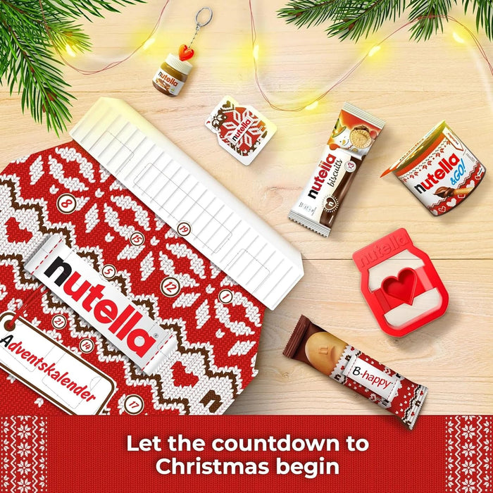 Calendario de Adviento Nutella con 24 porciones gourmet (528g). Un regalo de Navidad original con el sabor único de la famosa crema de avellanas y cacao. Nutella - uso
