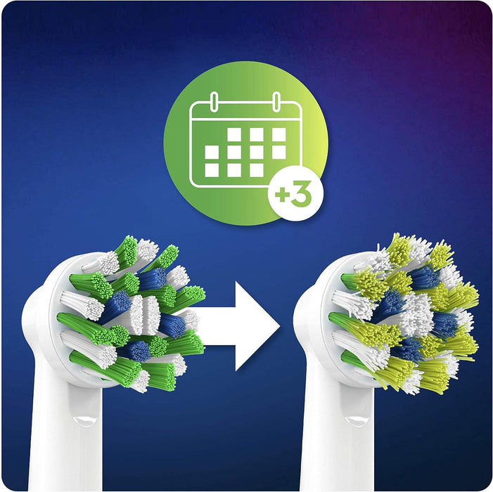 Oral-B CrossAction Pack de 5 Recambios para Cepillo Eléctrico. Con tecnología CleanMaximiser y filamentos angulados para una limpieza interdental profunda y encías más sanas. Oral-B - ingredientes