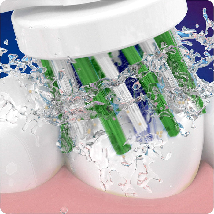 Oral-B CrossAction Pack de 5 Recambios para Cepillo Eléctrico. Con tecnología CleanMaximiser y filamentos angulados para una limpieza interdental profunda y encías más sanas. Oral-B - uso