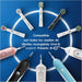 Oral-B CrossAction Pack de 8 Recambios para Cepillo Eléctrico. Con tecnología CleanMaximiser para un rendimiento óptimo y una eliminación de placa hasta un 100% superior. Oral-B - detalle