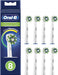 Oral-B CrossAction Pack de 8 Recambios para Cepillo Eléctrico. Con tecnología CleanMaximiser para un rendimiento óptimo y una eliminación de placa hasta un 100% superior. Oral-B - frontal