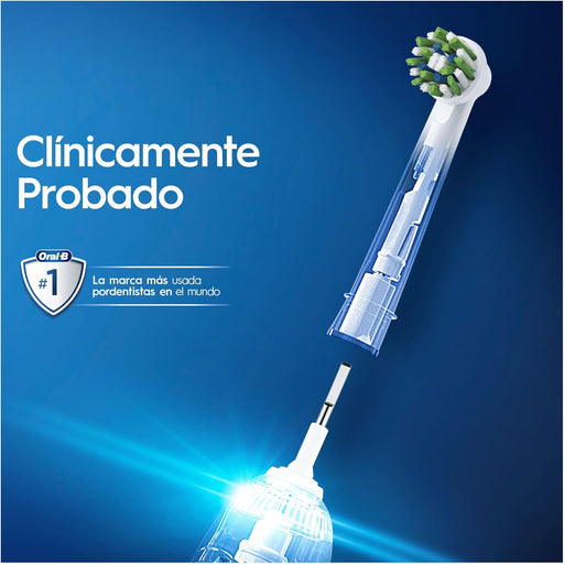 Oral-B CrossAction Pack de 8 Recambios para Cepillo Eléctrico. Con tecnología CleanMaximiser para un rendimiento óptimo y una eliminación de placa hasta un 100% superior. Oral-B - pack