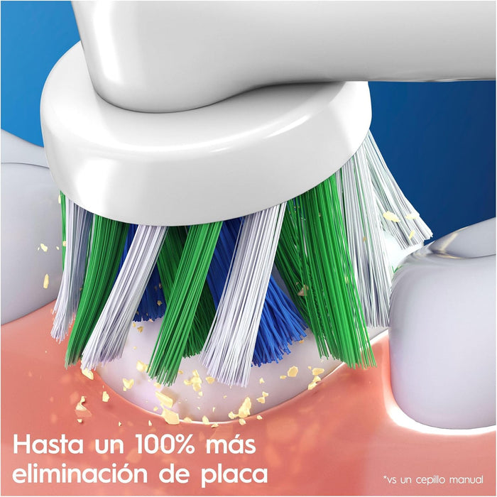 Oral-B CrossAction Pack de 8 Recambios para Cepillo Eléctrico. Con tecnología CleanMaximiser para un rendimiento óptimo y una eliminación de placa hasta un 100% superior. Oral-B - uso