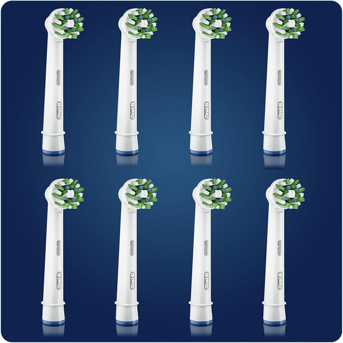 Oral-B CrossAction Pack de 8 Recambios para Cepillo Eléctrico. Con tecnología CleanMaximiser para un rendimiento óptimo y una eliminación de placa hasta un 100% superior. Oral-B - zoom