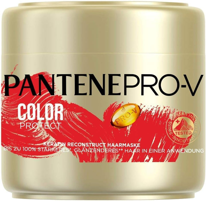 Mascarilla Pantene Pro-V Repara y Protege con Keratina. Un tratamiento intensivo para cabello teñido o con mechas que repara los signos del daño y protege el color. Pantene - zoom