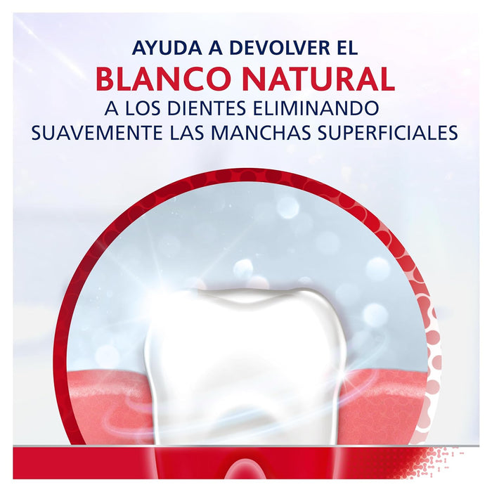 Parodontax Blanqueante Diario, pack de 4x75 ml. Pasta dental para el cuidado de encías sensibles, previene el sangrado y blanquea el esmalte dental de forma eficaz. Parodontax - detalle