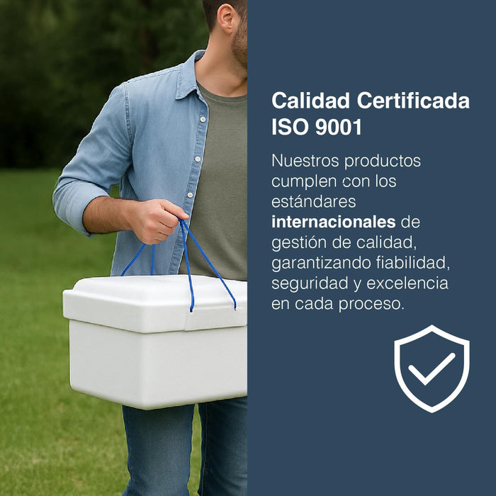 Nevera Portátil Polarbox de Poliestireno, 25 litros de capacidad. Nevera de corcho súper ligera con solo 439 gr de peso, eficiente y resistente para tus salidas. Polarbox - uso