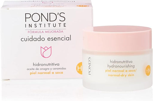 Pond's Crema Facial Hidronutritiva, 50 ml. Tratamiento de día y noche para piel normal a seca, enriquecida con Vitamina E e Hydro-Elastina para una piel nutrida y sedosa. Pond's - frontal