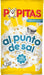 Popitas Palomitas Saladas para Microondas, pack de 8 bolsas de 100g. El snack perfecto para tus sesiones de cine en casa, listas en 3 minutos con el punto justo de sal. Popitas - frontal