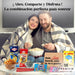 Premium Moments Caja de Snacks para Tardeo y Noche de Película. Un pack sorpresa personalizable con palomitas, pipas, Chaskis, Chips Ahoy, regalices y un amuleto coleccionable. Premium Moments - uso