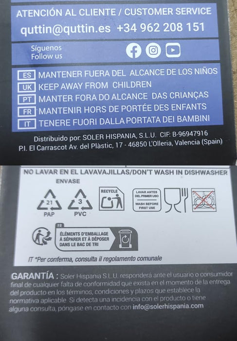 Quttin Set de 6 Cuchillos Chuleteros Inox Modelo Francés: Disfruta de un corte perfecto en tus carnes con un diseño clásico y una sierra que nunca necesita afilar. Quittin - detalle
