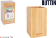 Quttin Bote para Utensilios de Cocina de Bambú: Organizador de encimera elegante y sostenible (18 cm de alto) para mantener tus espátulas y cucharas ordenadas. Quttin - pack