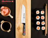 Quttin Cuchillo Santoku Profesional Sybarite, Hoja de 17 cm. Fabricado en acero alemán con Molibdeno Vanadio, ideal para filetear, cortar verduras y preparar sushi. Quttin - pack