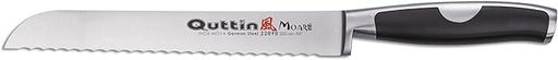 Quttin Moaré Cuchillo Panero (22 cm): La herramienta esencial con hoja de sierra de acero inoxidable y diseño ergonómico para cortar cualquier tipo de pan sin esfuerzo. Quttin - frontal