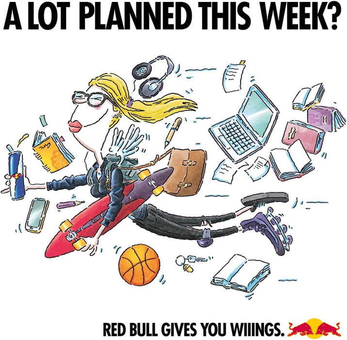 Red Bull Bebida Energética, pack de 24 latas de 250 ml. La bebida funcional con cafeína, taurina y vitaminas para revitalizar cuerpo y mente cuando más lo necesitas. Red Bull - zoom