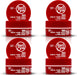 RedOne Aqua Hair Wax Full Force Roja, Pack de 4 botes de 150ml. Cera para el pelo con fijación fuerte y acabado brillante, ideal para un control máximo de tu peinado. Redone - frontal