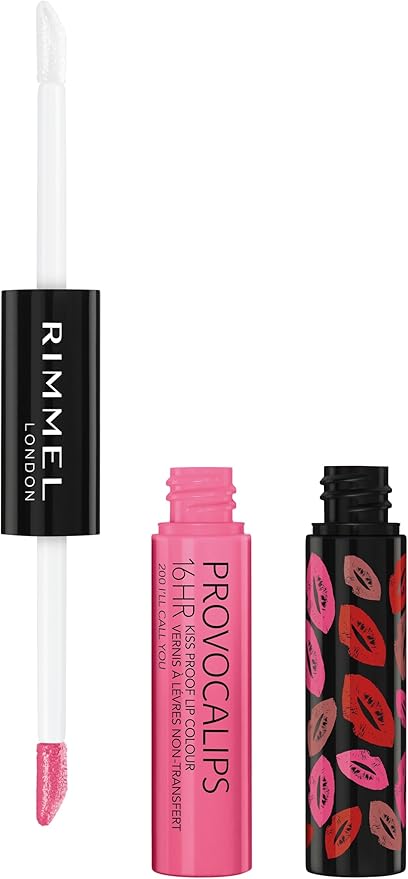 Rimmel London Provocalips 200 I'll Call You, el labial líquido permanente con un irresistible tono rosa que viste tus labios de color y brillo durante 16 horas. Rimmel London - frontal