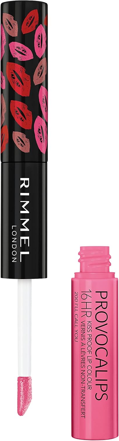 Rimmel London Provocalips 200 I'll Call You, el labial líquido permanente con un irresistible tono rosa que viste tus labios de color y brillo durante 16 horas. Rimmel London - pack