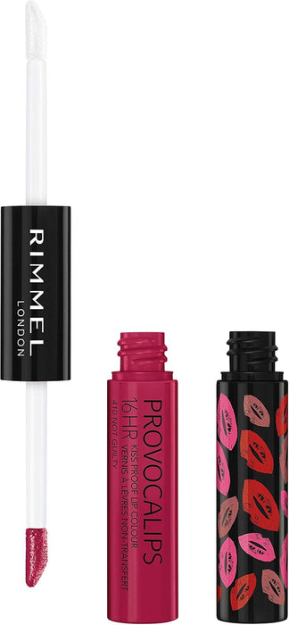 Rimmel London Provocalips 550 Play With Fire, una barra de labios líquida de larga duración que te ofrece un color rojo intenso y un acabado brillante por hasta 16 horas. Rimmel London - detalle