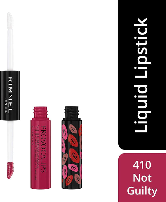 Rimmel London Provocalips 550 Play With Fire, una barra de labios líquida de larga duración que te ofrece un color rojo intenso y un acabado brillante por hasta 16 horas. Rimmel London - uso
