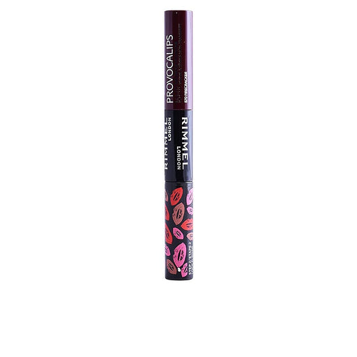 Rimmel London Provocalips 570 Firecracker, un labial líquido de larga duración en un explosivo tono rojo anaranjado que no pasa desapercibido. ¡Color y brillo 16h! Rimmel London - frontal