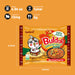 Samyang Buldak Curry Ramen, Pack de 5x140g. La exótica fusión del picante coreano y el curry aromático. Una versión única y deliciosa del famoso ramen de pollo picante para explorar nuevos sabores. Samyang - ingredientes