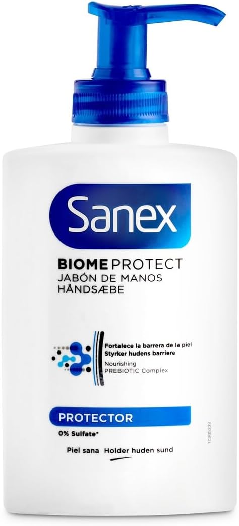 Sanex Jabón de Manos Líquido Hygiene Protector (300ml): Limpieza desinfectante y suave para tus manos, ideal para una higiene protectora y frecuente en el hogar. Sanex - frontal