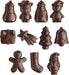 Calendario de Adviento Simón Coll con 24 figuras 3D de Chocolate Negro 70% Cacao, 216gr. Un regalo gourmet sin gluten ni aceite de palma para los amantes del sabor intenso. Simon Coll - pack