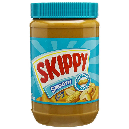 Skippy Crema de Cacahuete Suave, formato familiar de 1,13 Kg. La auténtica mantequilla de cacahuete americana, cremosa, deliciosa y una gran fuente de proteína y energía. Skippy - frontal