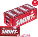 Smint Tin Fresa, pack de 12 latas de 35 gr. Caramelos comprimidos sin azúcar con un delicioso e intenso sabor a fresa para un aliento fresco y afrutado al instante. Smint - detalle