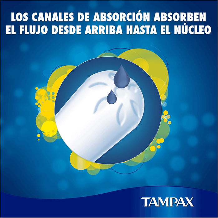 Tampax Compak Regular Tampones con Aplicador, 36 unidades. Protección antimanchas eficaz y discreta para flujo ligero a medio en un formato ahorro de larga duración. Tampax - detalle