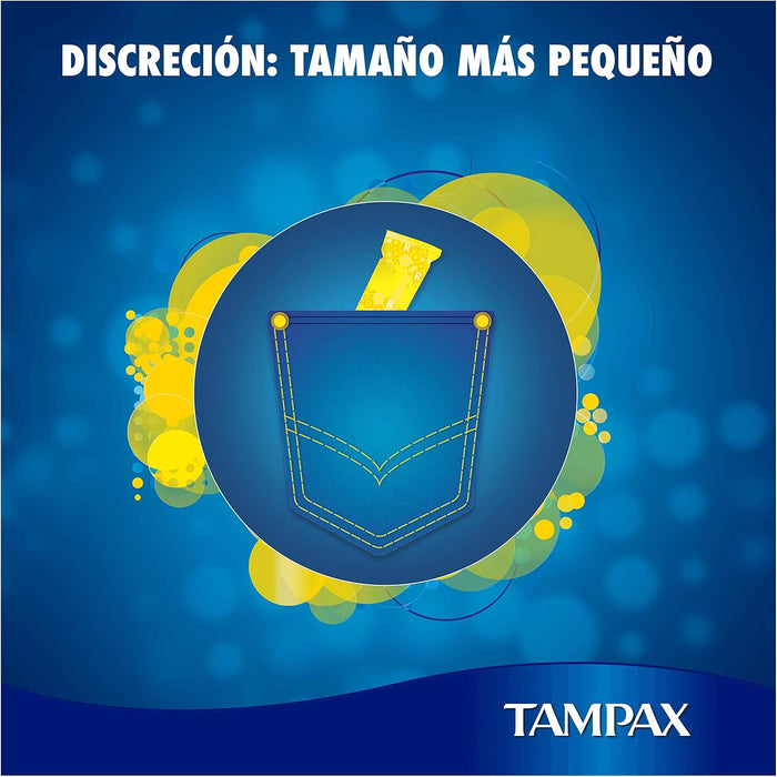 Tampax Compak Regular Tampones con Aplicador, 36 unidades. Protección antimanchas eficaz y discreta para flujo ligero a medio en un formato ahorro de larga duración. Tampax - lateral
