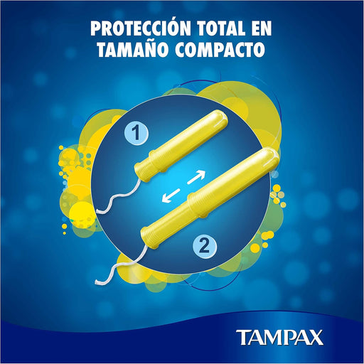 Tampax Compak Regular Tampones con Aplicador, 36 unidades. Protección antimanchas eficaz y discreta para flujo ligero a medio en un formato ahorro de larga duración. Tampax - pack
