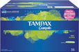 Tampax Compak Super Tampones con Aplicador Compacto (Formato 32 uds): La solución discreta y fiable para los días de flujo moderado a abundante, ahora en pack grande. Tampax - extra