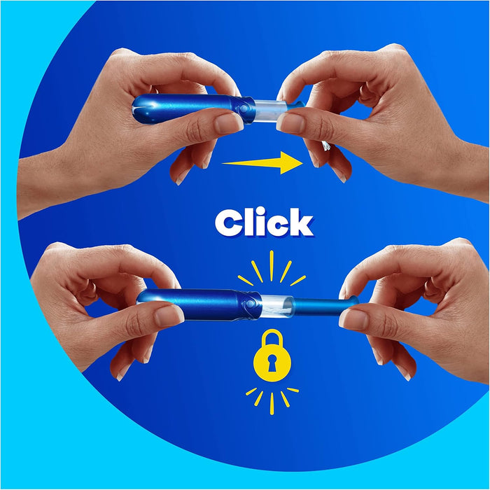 Tampax Pearl Super Tampones con Aplicador (Pack 24 uds): Protección 3 en 1 para flujo normal a abundante, con inserción suave y tecnología antifugas MotionFit. Tampax - lateral